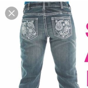 Cowgirl Tuff Paisley Bling Jeans W32xL35